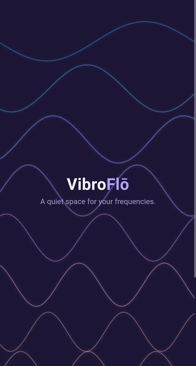 VibroFlō launch screen